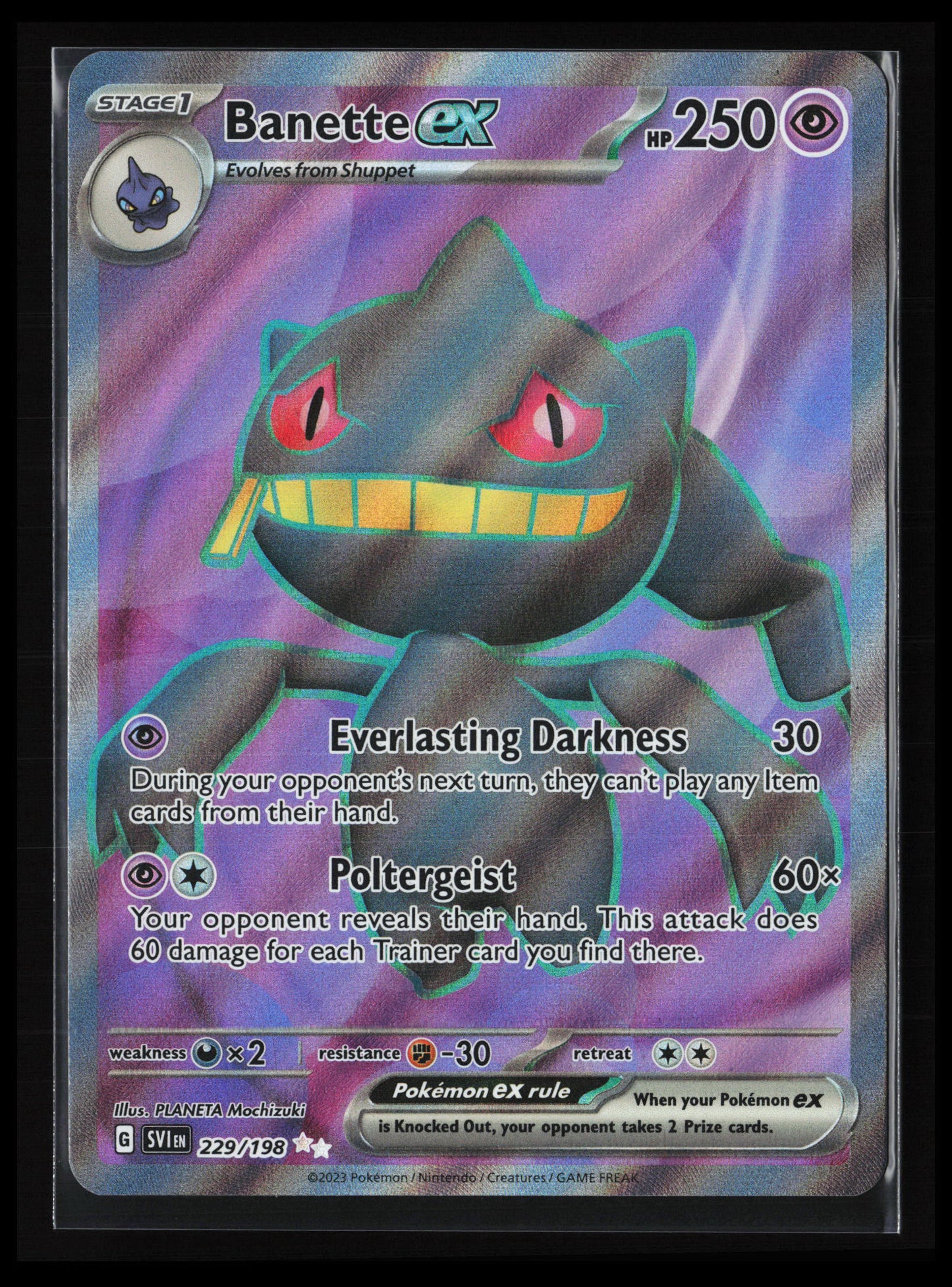 Banette ex #229/198 Pokémon SV01: Scarlet & Violet Base Set