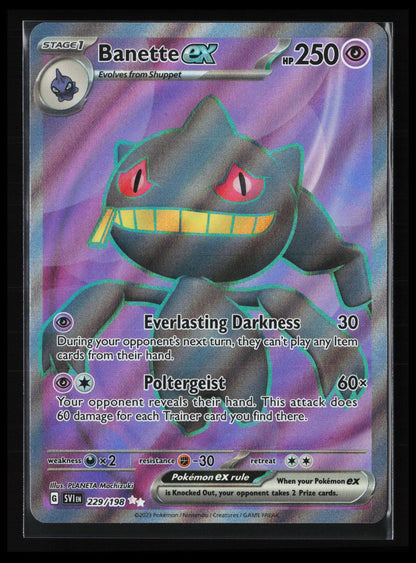 Banette ex #229/198 Pokémon SV01: Scarlet & Violet Base Set