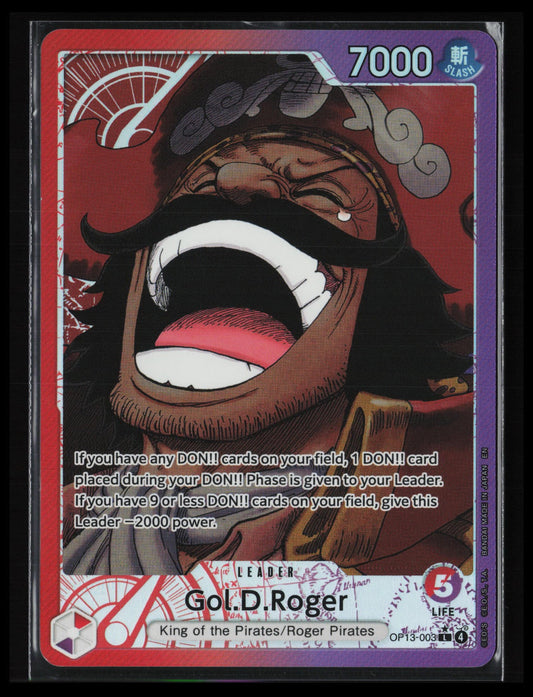 Gol.D.Roger (Alternate Art) #OP13-003 One Piece Carrying On His Will
