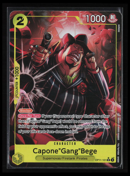 Capone"Gang"Bege (Alternate Art) #OP11-101 One Piece A Fist of Divine Speed