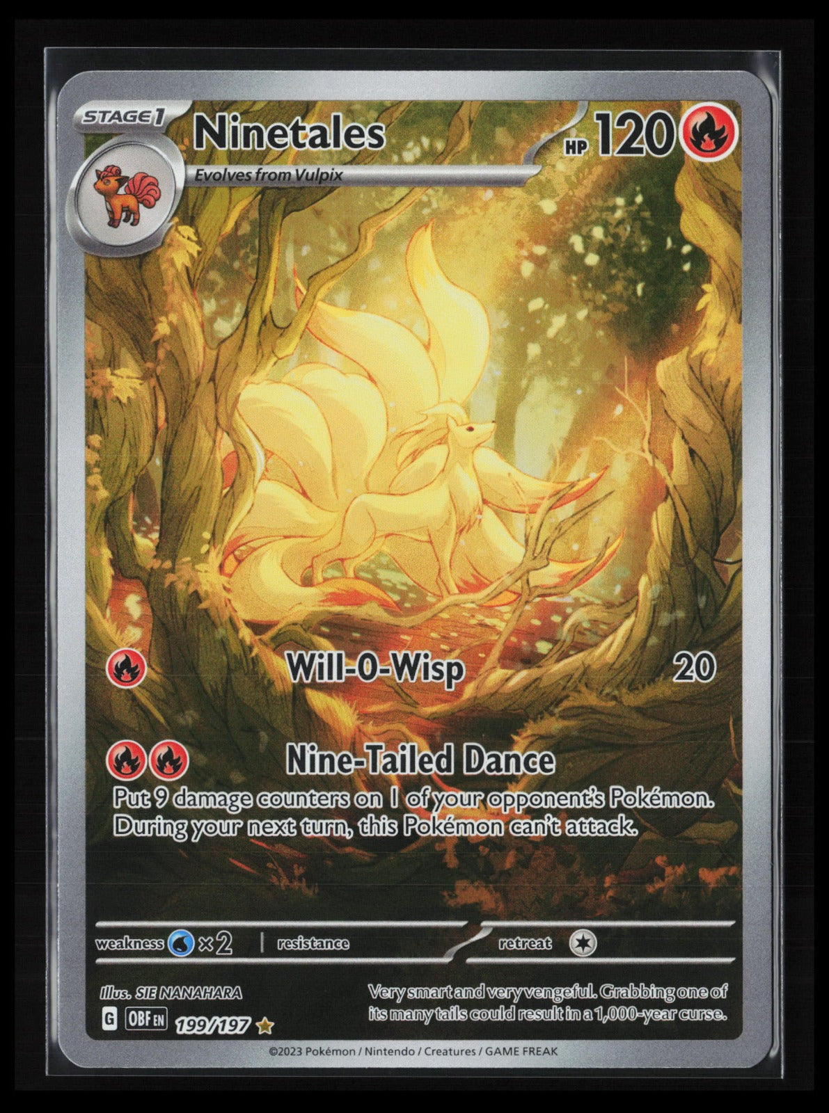 Ninetales #199/197 Pokémon SV03: Obsidian Flames