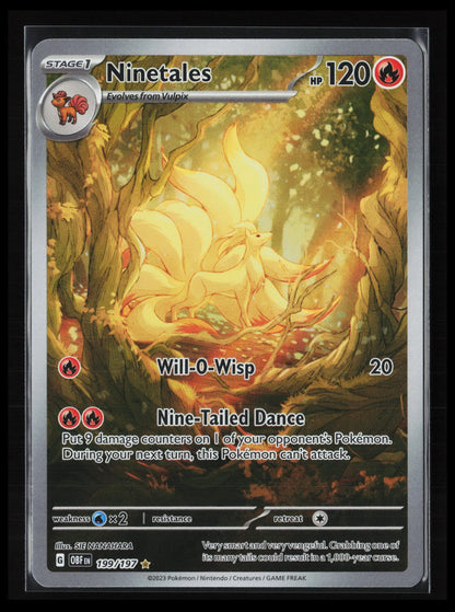 Ninetales #199/197 Pokémon SV03: Obsidian Flames