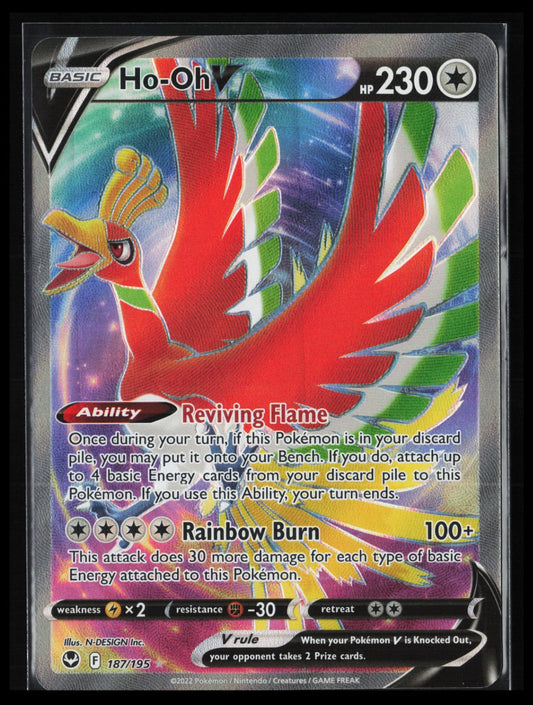 Ho-Oh V (Full Art)40 #187/195 Pokémon  SWSH12: Silver Tempest