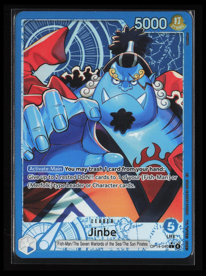 Jinbe - (Alternate Art) #OP14-040 One Piece The Azure Sea's Seven
