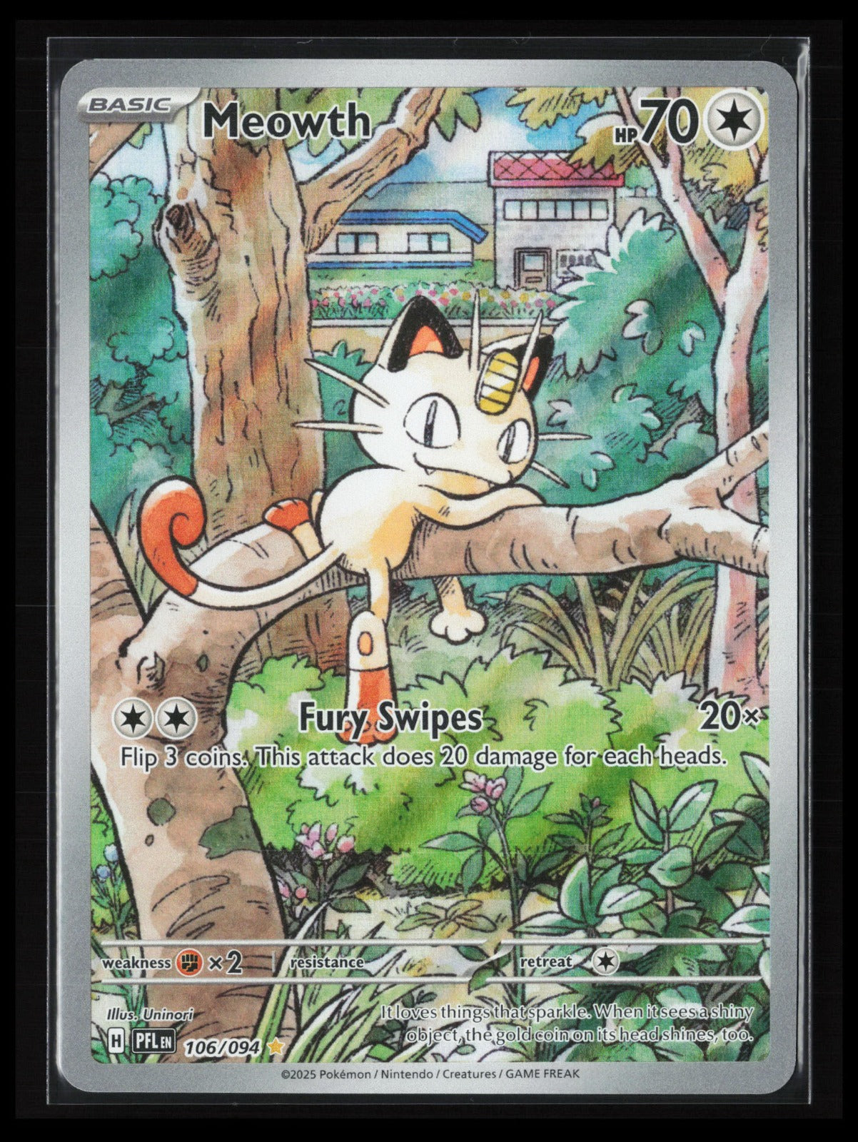 Meowth #106/094 Pokémon ME02: Phantasmal Flames