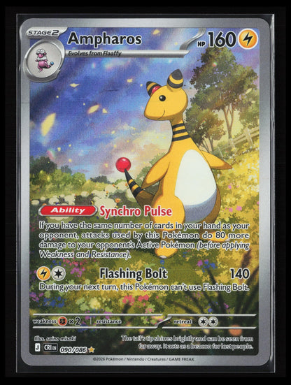 Ampharos #090/086 Pokémon ME04: Chaos Rising