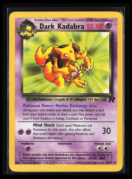 Dark Kadabra #39/82 Pokémon Team Rocket