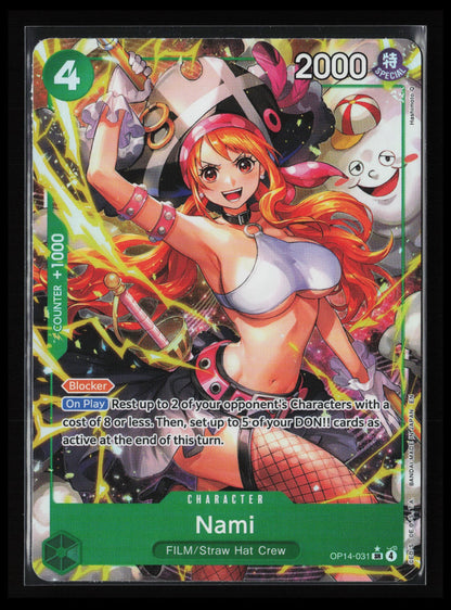 Nami (Alternate Art) #OP14-031 One Piece The Azure Sea's Seven