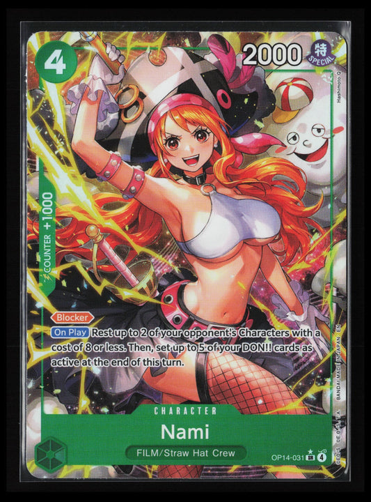 Nami (Alternate Art) #OP14-031 One Piece The Azure Sea's Seven