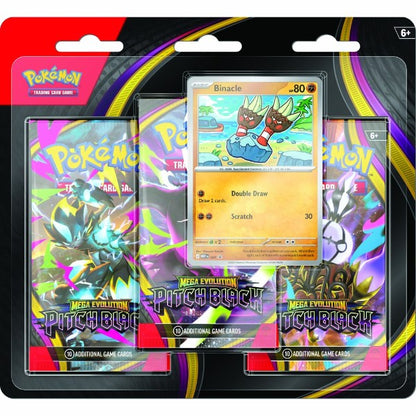 Pokemon - TCG - Mega Evolution Pitch Black 3-Pack Blister