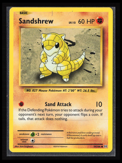 Sandshrew #54/108 Pokémon XY - Evolutions