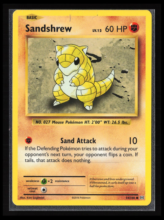 Sandshrew #54/108 Pokémon XY - Evolutions