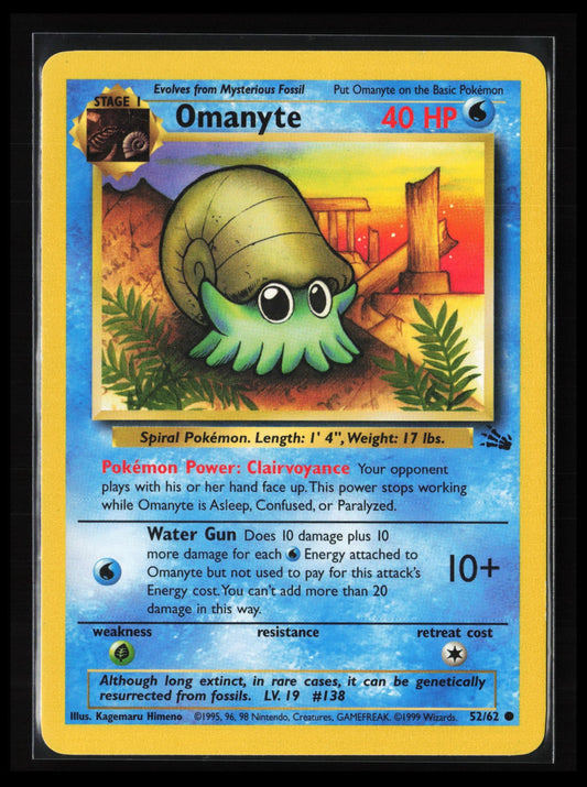 Omanyte #52/62 Pokémon Fossil
