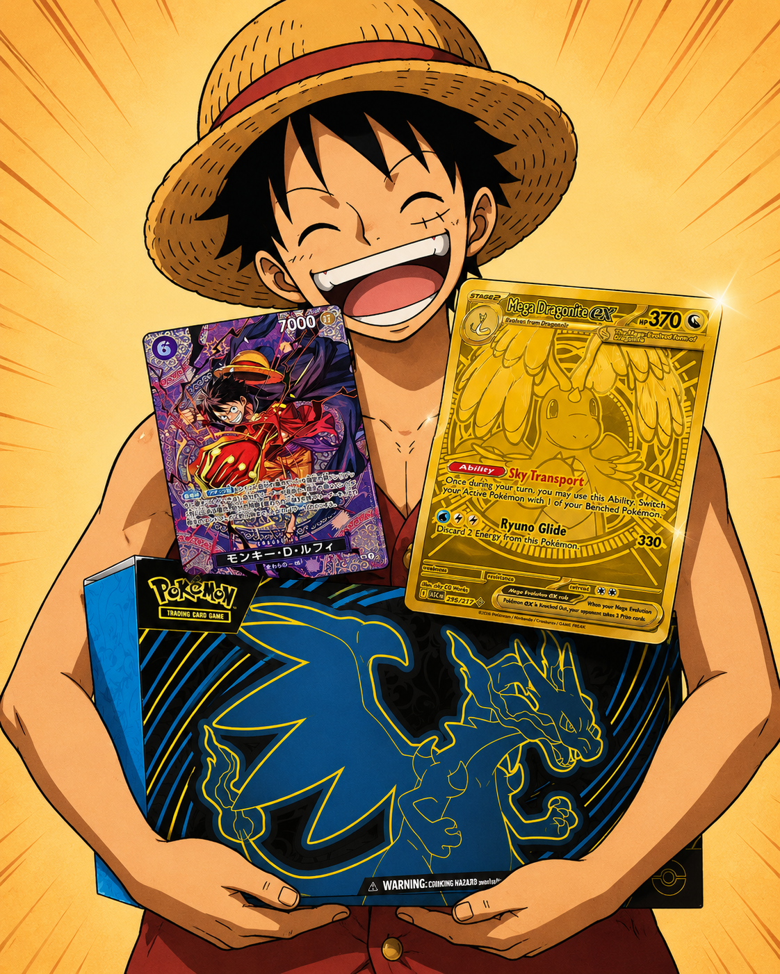KR ONE PIECE X POKEMON WHEEL