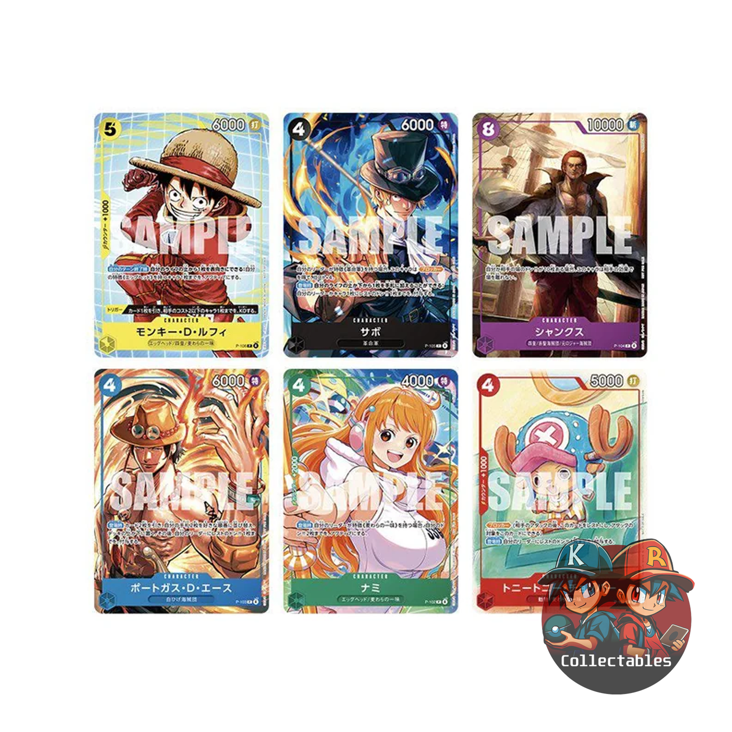 One Piece Card Game x McDonald Japanese Promo Card Set
