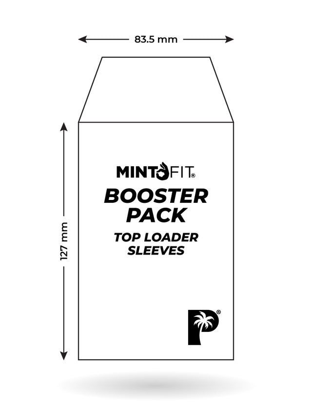 MintFit Booster Pack Top Loader Sleeves - 50pc