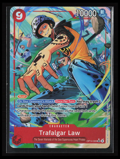 Trafalgar Law - (Alternate Art) #OP14-009 One Piece The Azure Sea's Seven