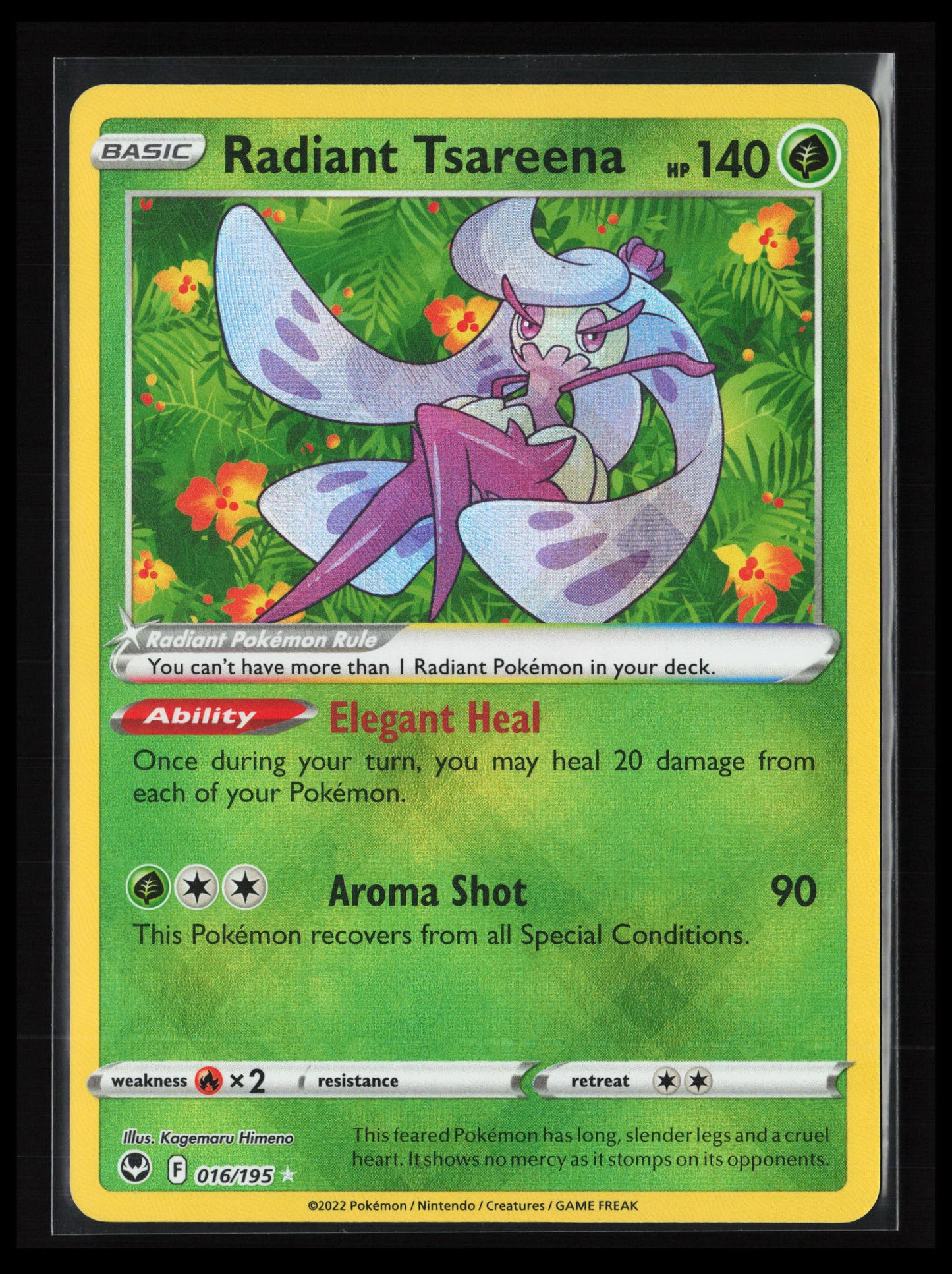 Radiant Tsareena #016/195 Pokémon SWSH12: Silver Tempest