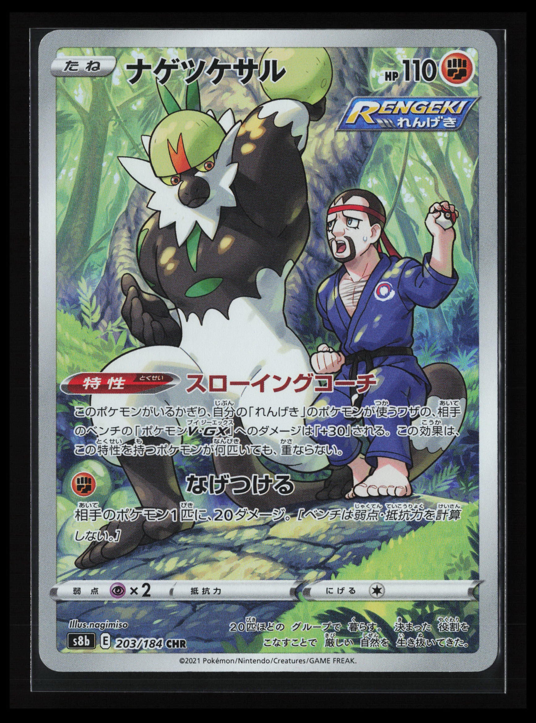 Passimian #203/184 Pokémon Japanese S8b: VMAX Climax