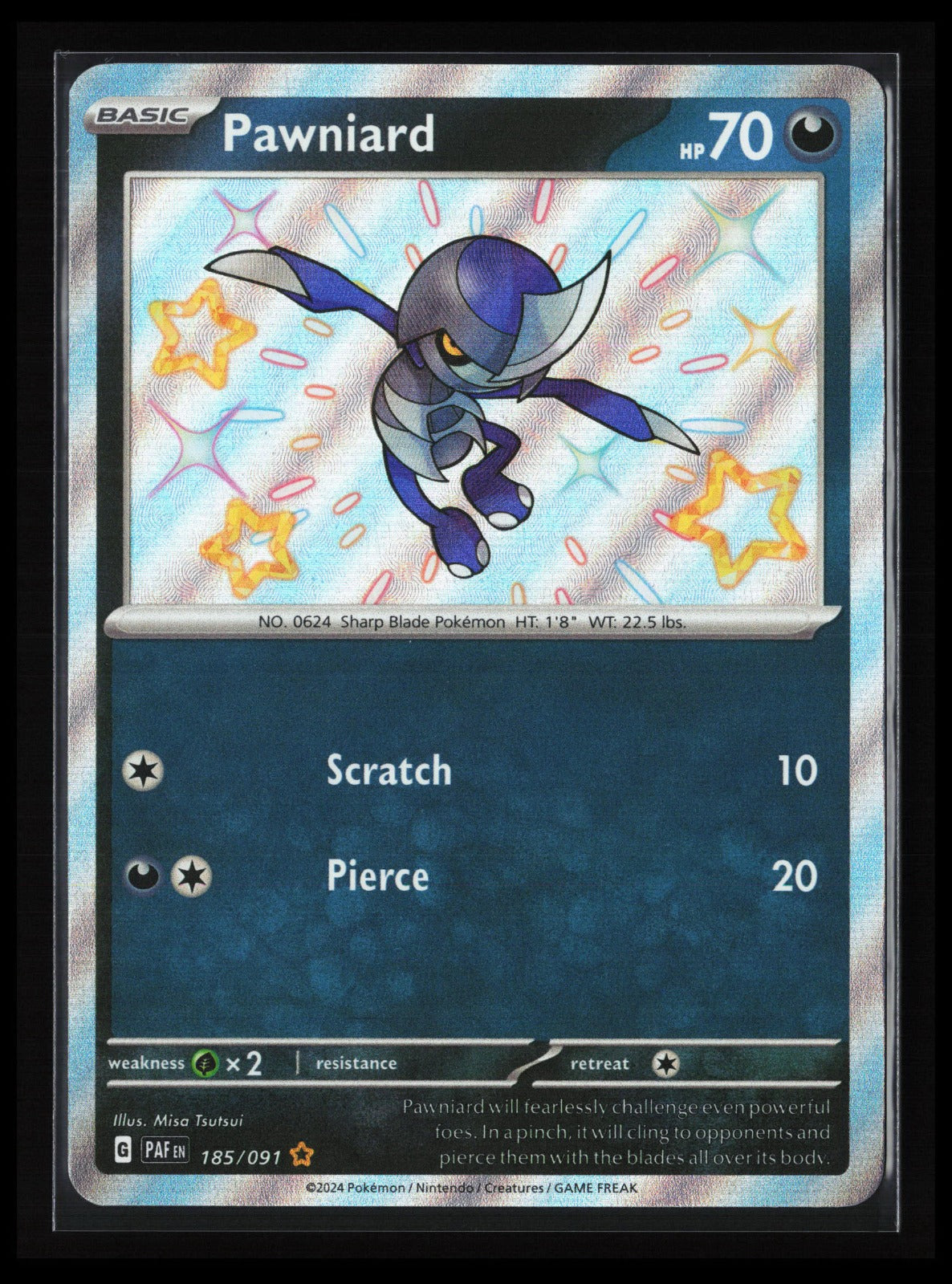 Pawniard #185/091 Pokémon SV: Paldean Fates