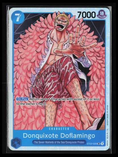 Donquixote Doflamingo #ST03-009 One Piece Super Pre-Release Starter Deck 3