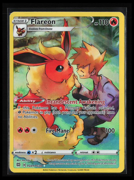 Flareon #TG01/TG30 Pokémon  SWSH09: Brilliant Stars Trainer Gallery
