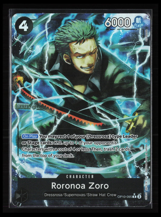 Roronoa Zoro - (Alternate Art) #OP10-095 One Piece Premium Booster 
