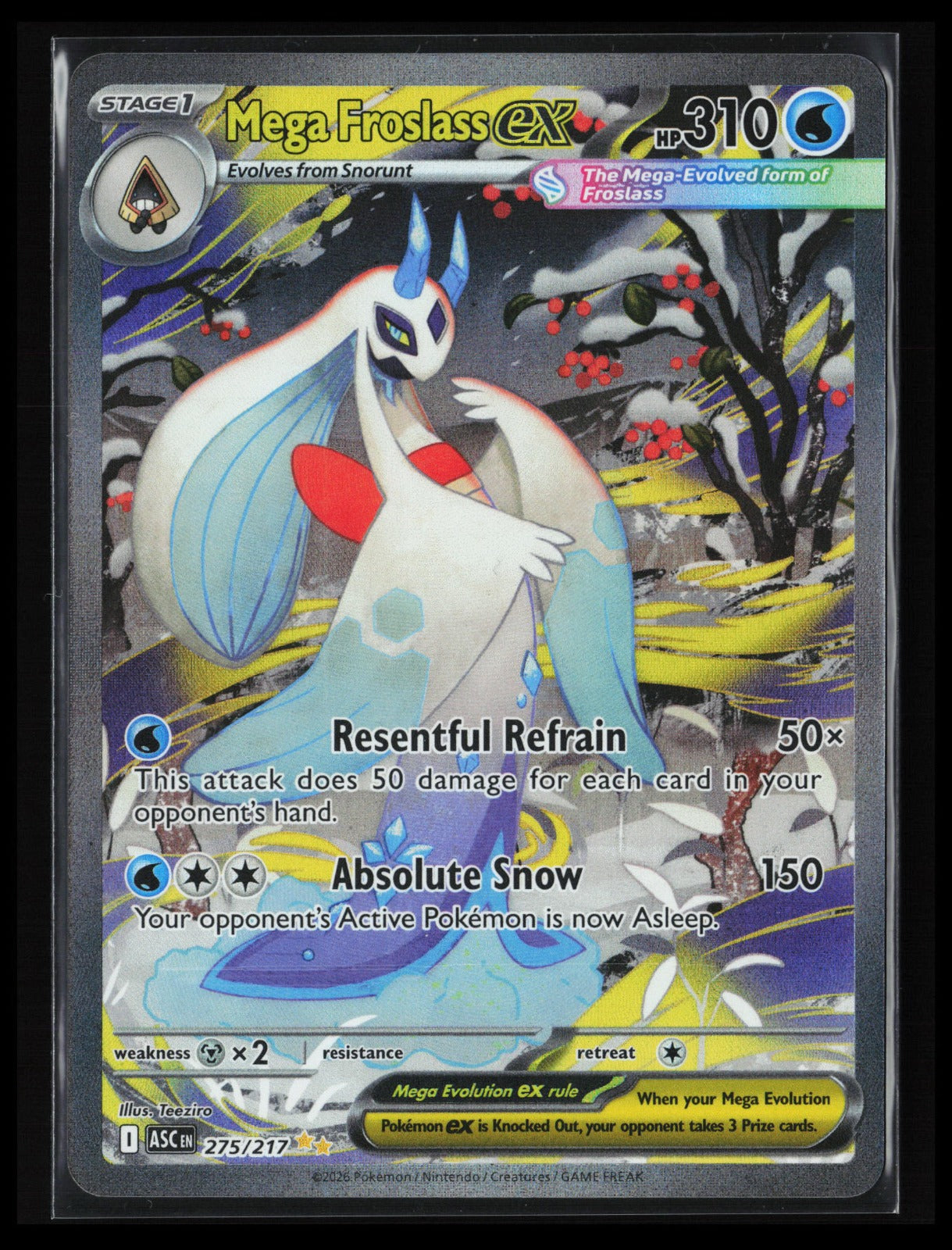 Mega Froslass ex #275/217 Pokémon ME: Ascended Heroes