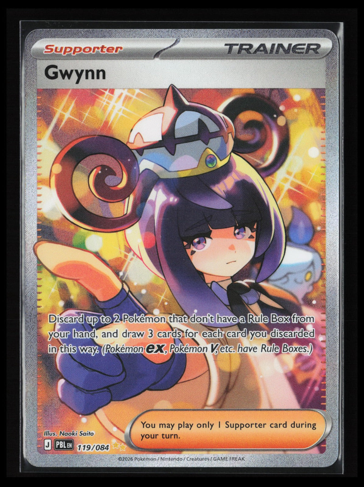 Gwynn #119/084 Pokémon ME05: Pitch Black