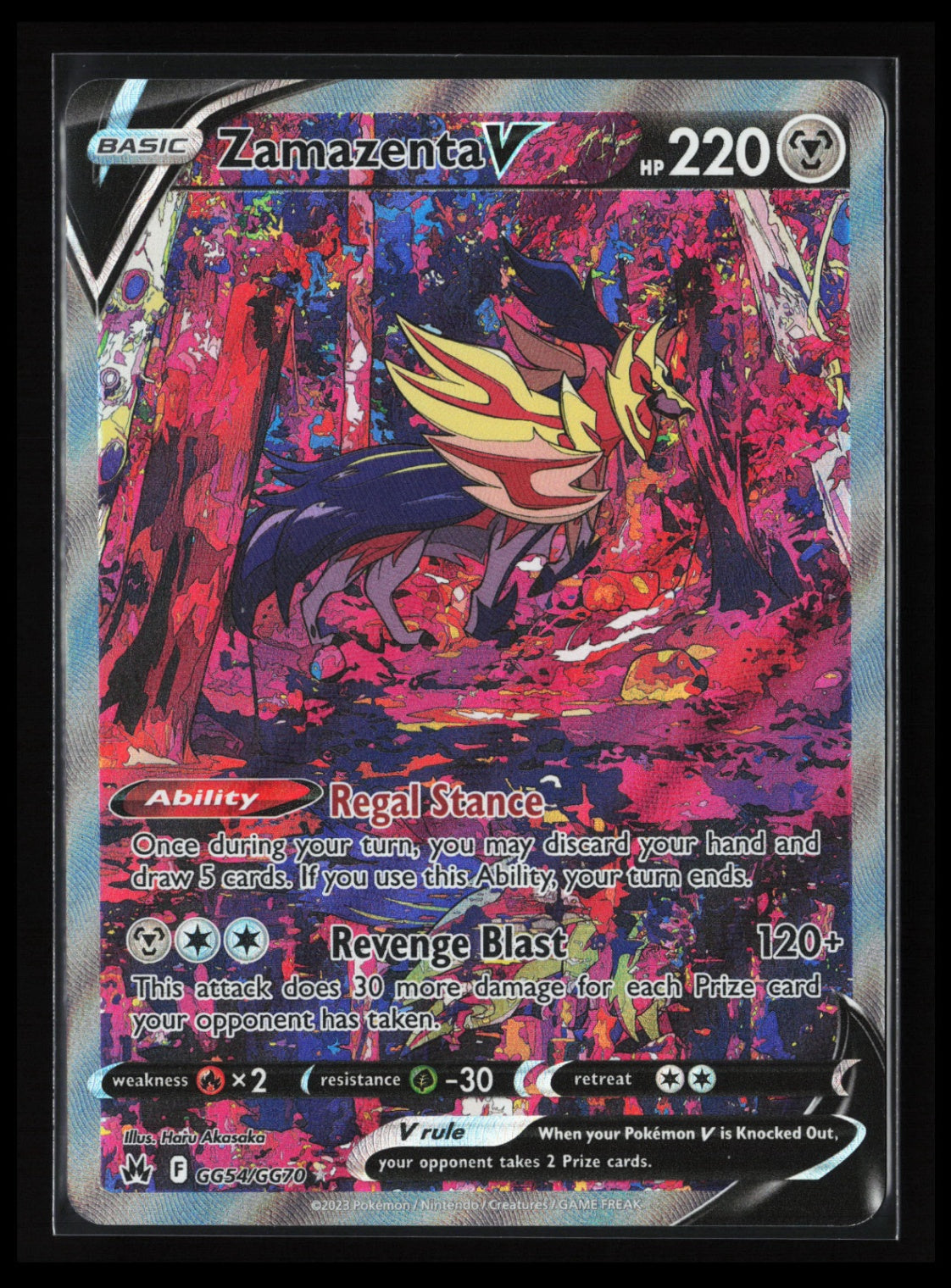 Zamazenta V #GG54/GG70 Pokémon Crown Zenith: Galarian Gallery