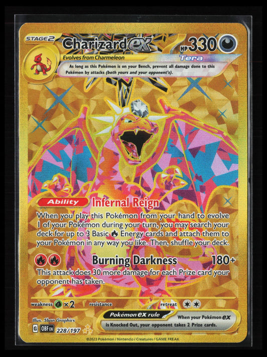 Charizard ex #228/197 Pokémon  SV03: Obsidian Flames