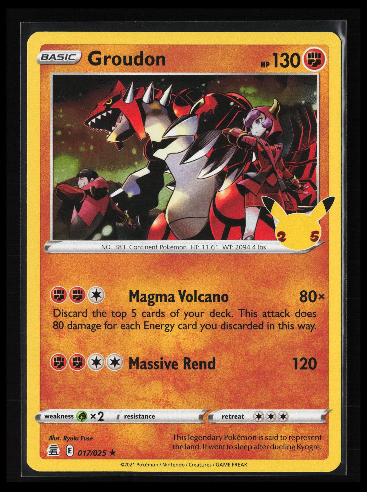Groudon #017/025 Pokémon Celebrations