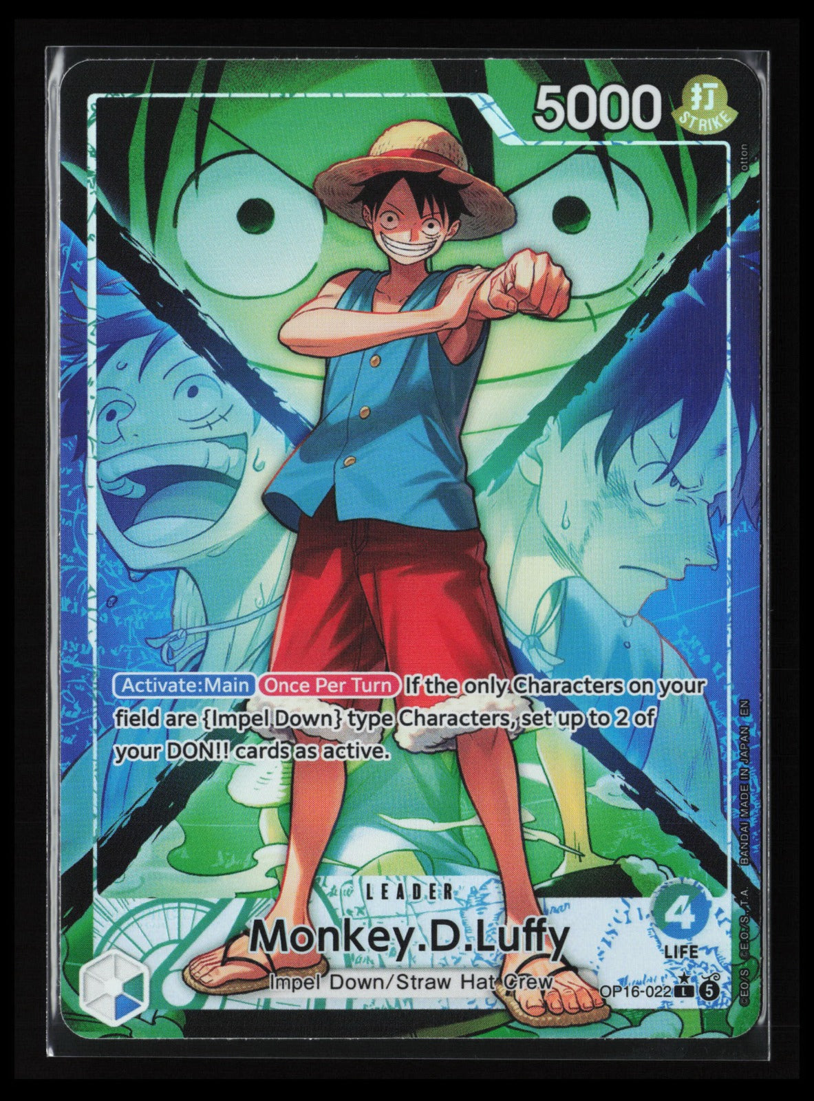 Monkey.D.Luffy (Alternate Art) #OP16-022 One Piece The Time of Battle