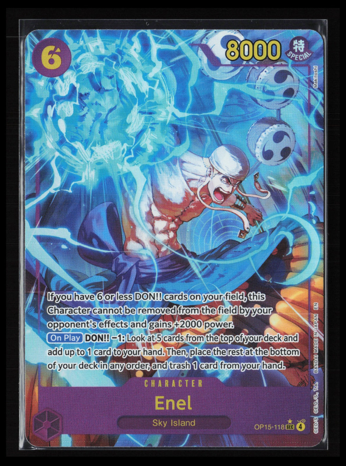Enel (Alternate Art) #OP15-118 One Piece Adventure on Kami's Island