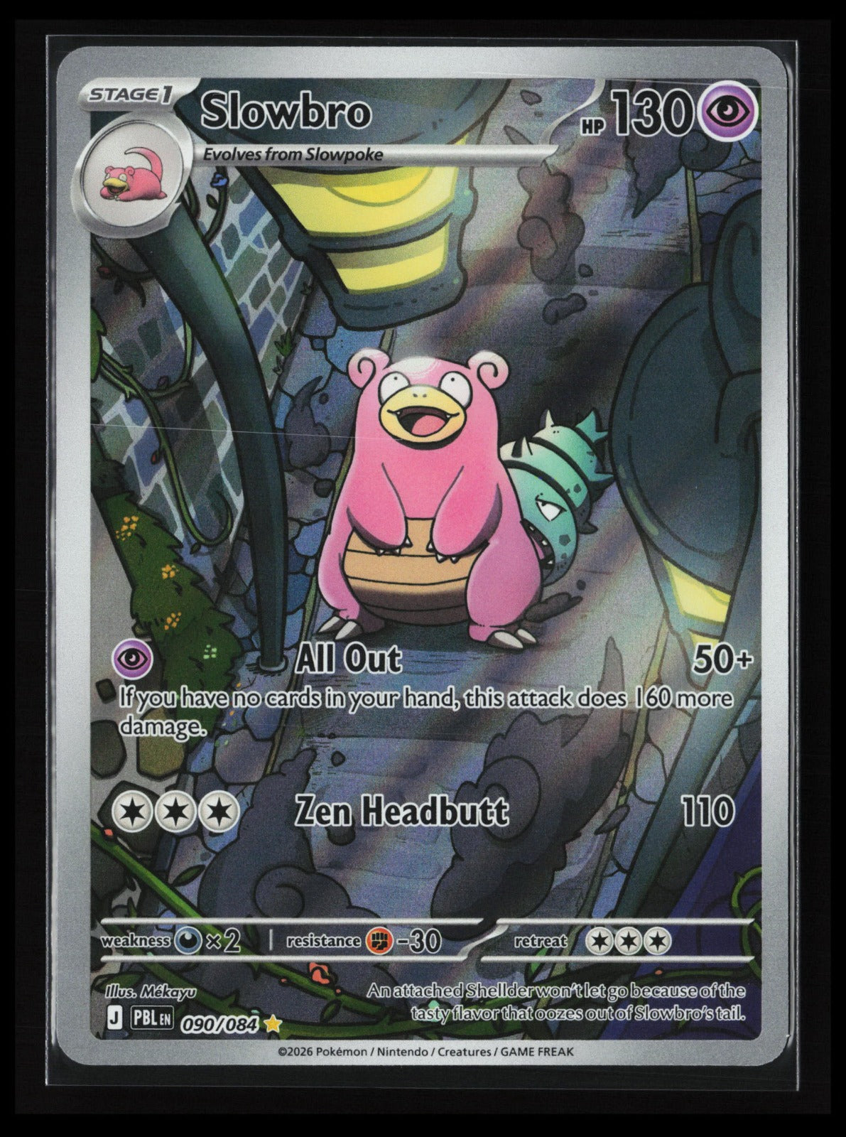 Slowbro #090/084 Pokémon ME05: Pitch Black