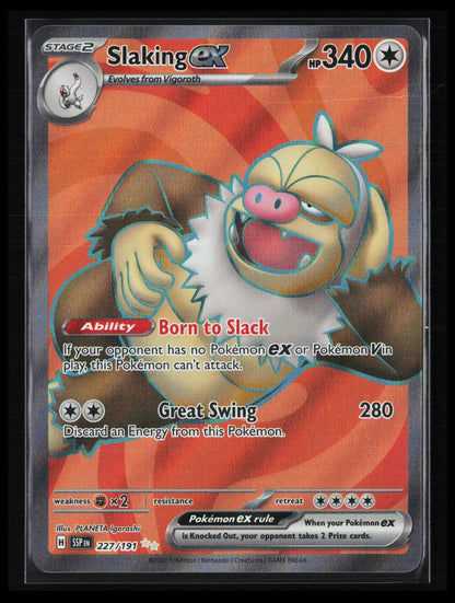 Slaking ex - #227/191 Pokémon SV08: Surging Sparks