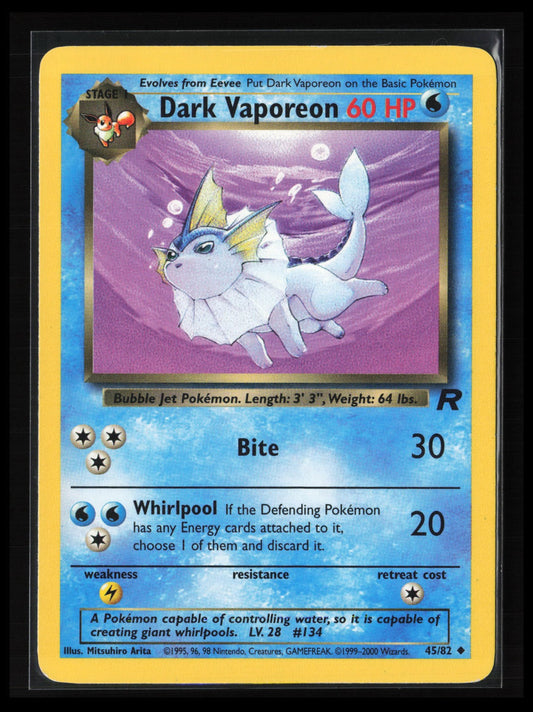 Dark Vaporeon #45/82 Pokémon Team Rocket