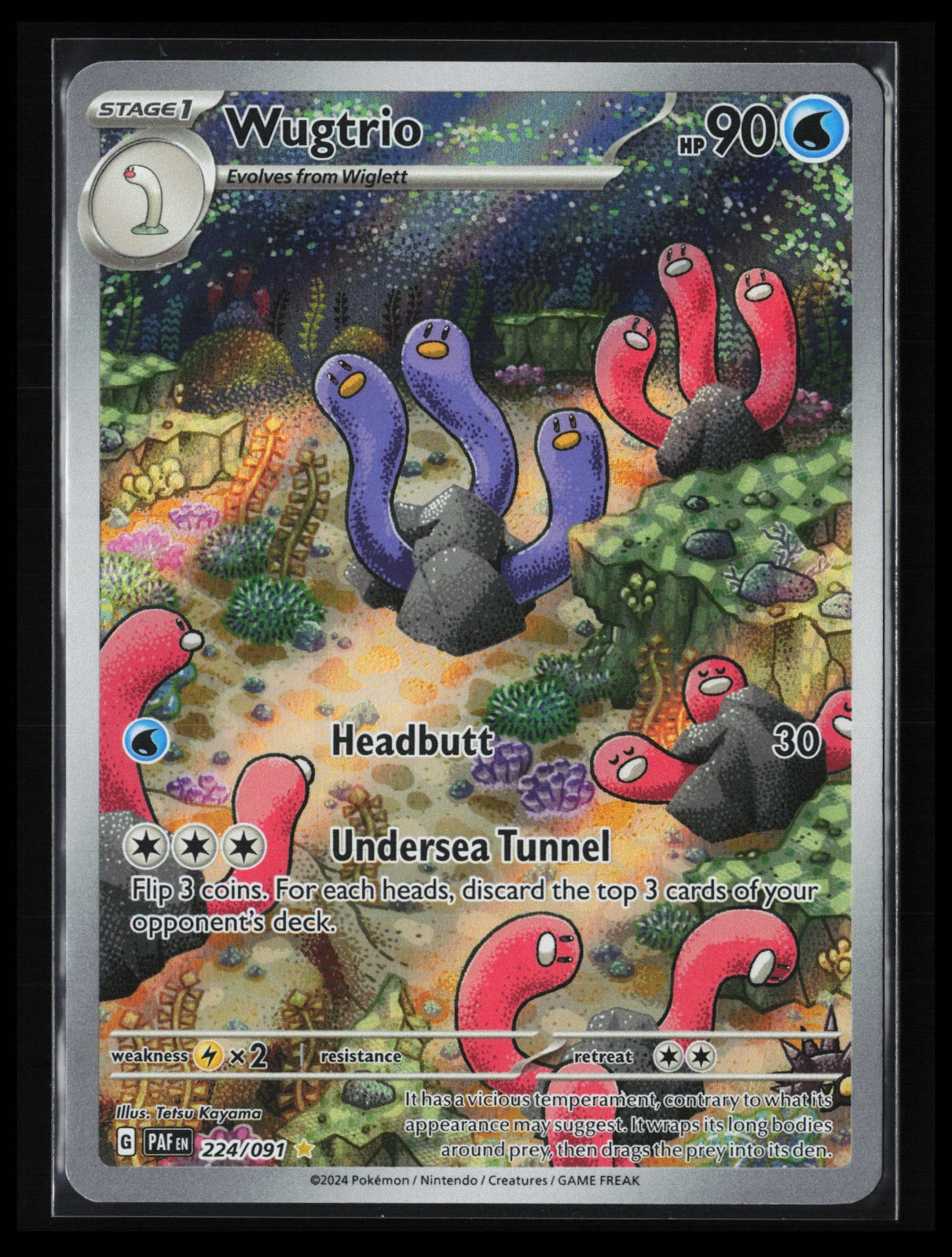 Wugtrio #224/091 Pokémon Japanese SV: Paldean Fates