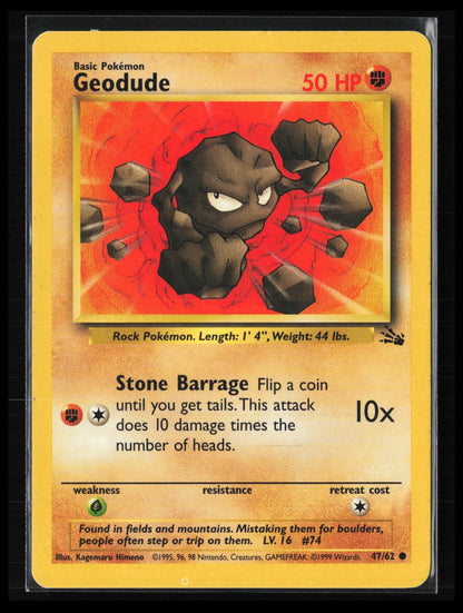Geodude #47/62 Pokémon Fossil