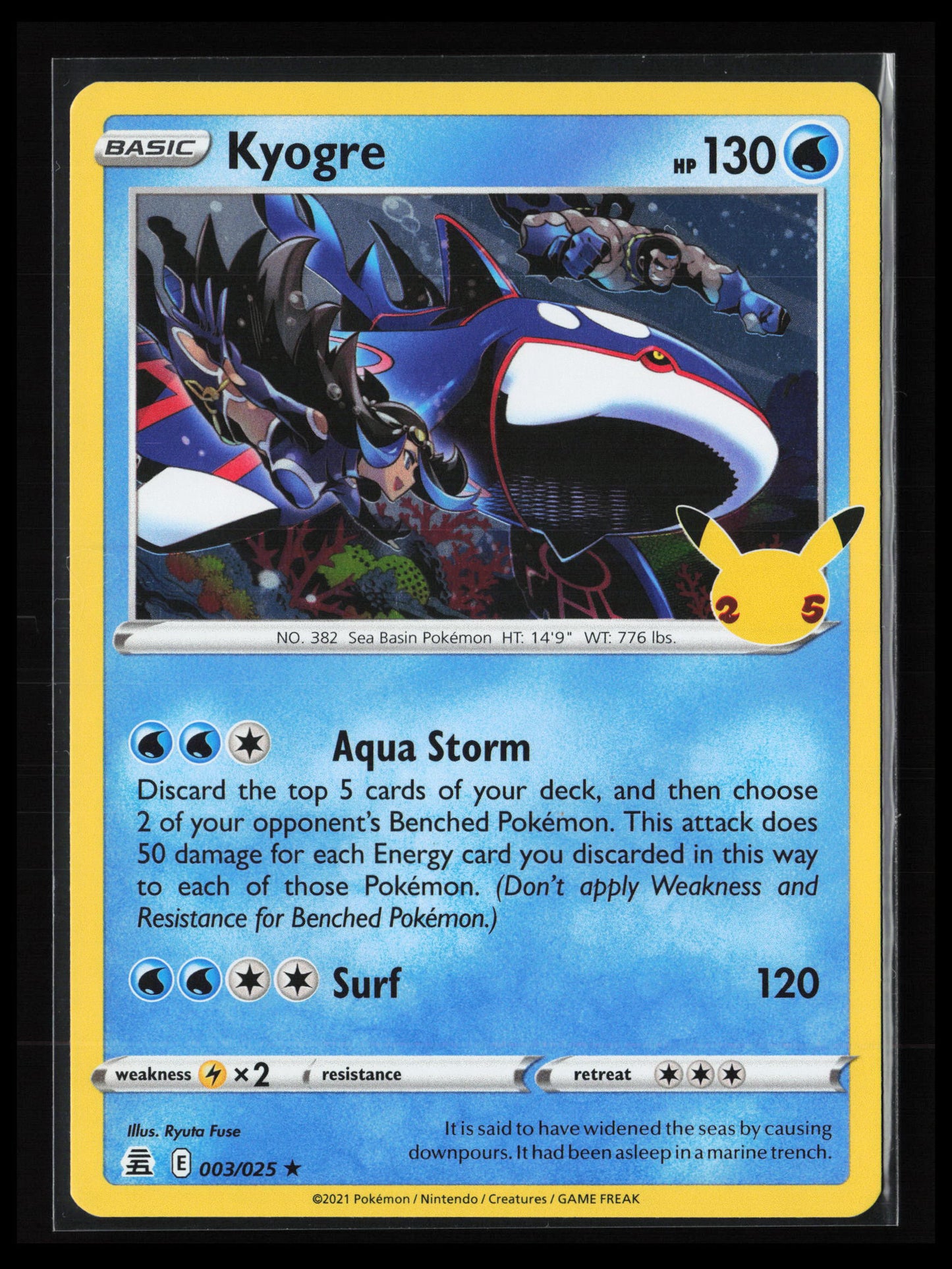 Kyogre #003/025 Pokémon Celebrations