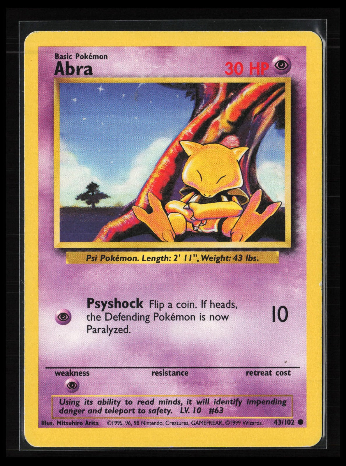 Abra #043/102 Pokémon Base Set