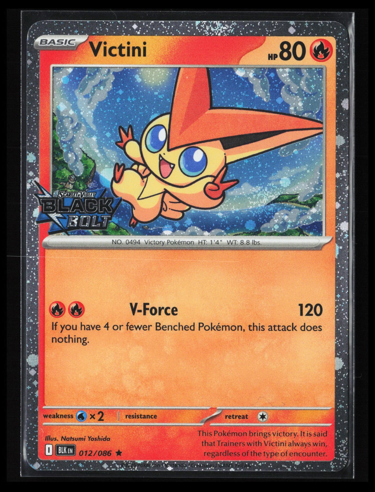 Victini (Black Bolt Stamped) #012/086 Pokémon