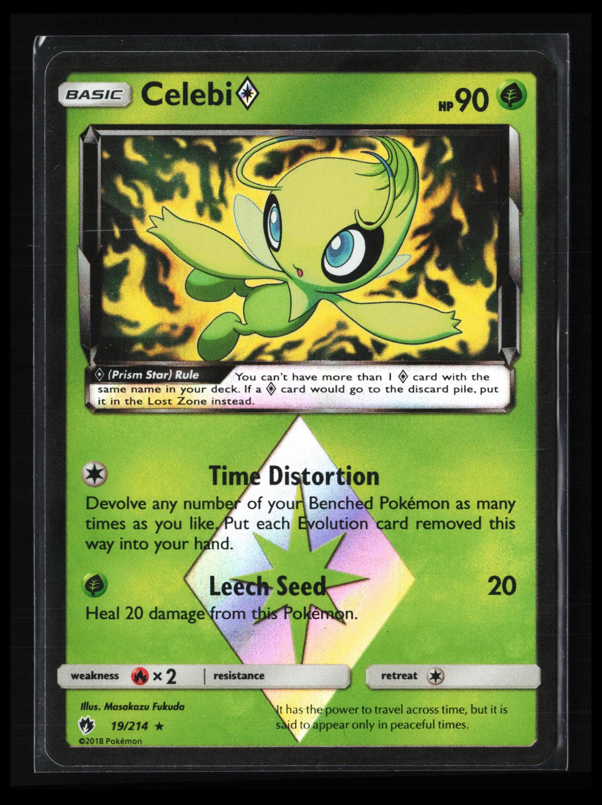 Celebi Prism Star #19/214 Pokémon SM - Lost Thunder