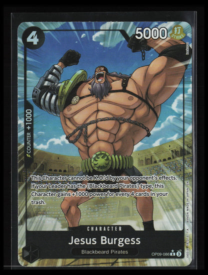 Jesus Burgess (Alternate Art) #OP09-086 One Piece The Best Vol. 2