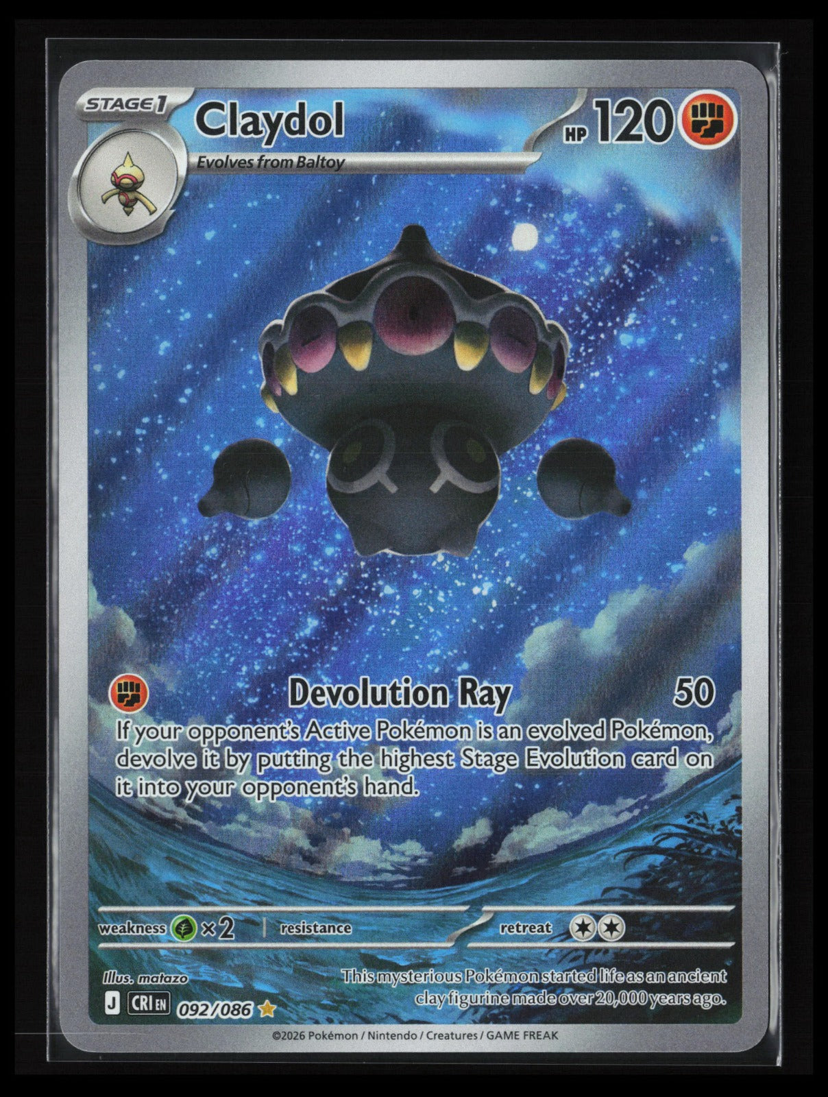 Claydol #092/086 Pokémon ME04: Chaos Rising