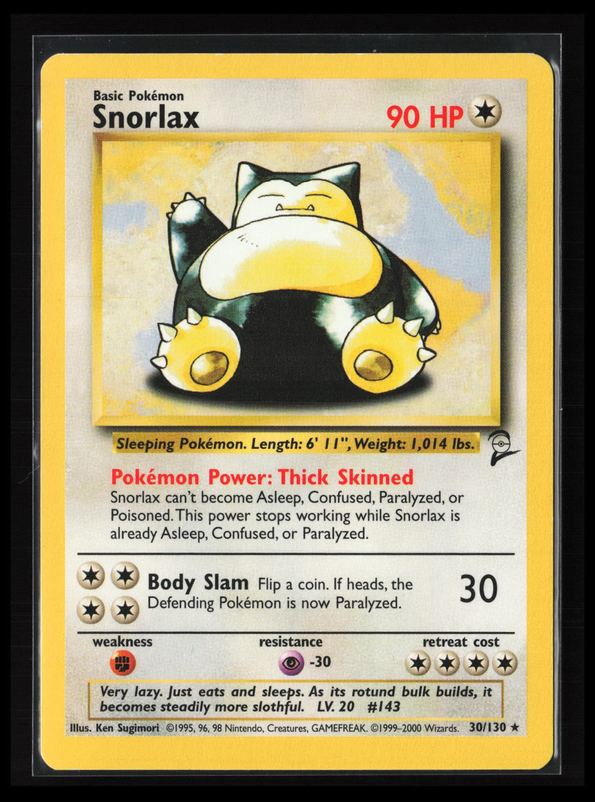 Snorlax #030/130 Pokémon Base Set 2