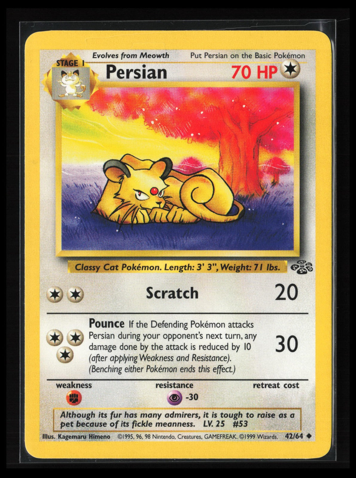 Persian #42/64 Pokémon Jungle