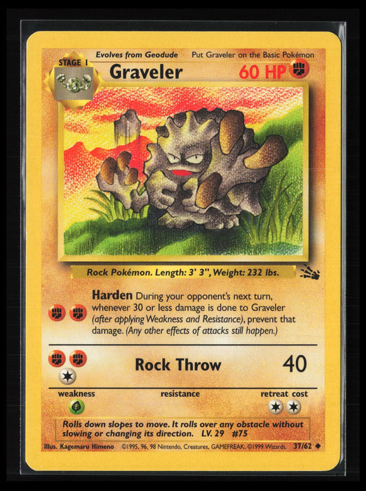 Graveler #37/62 Pokémon Fossil