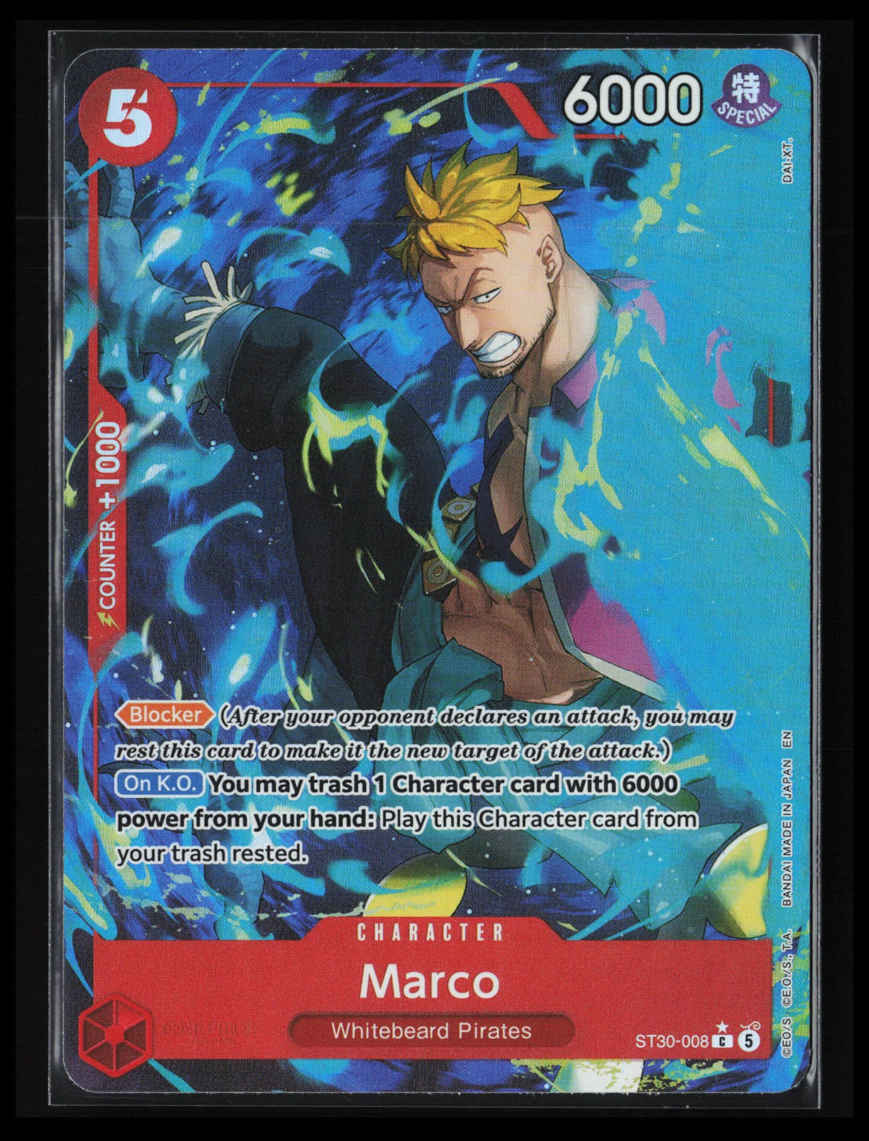 Marco #ST30-008 One Piece Starter Deck EX: Luffy & Ace