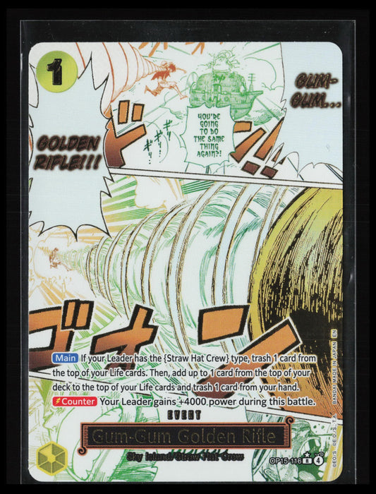 Gum-Gum Golden Rifle (Alternate Art) #OP15-116